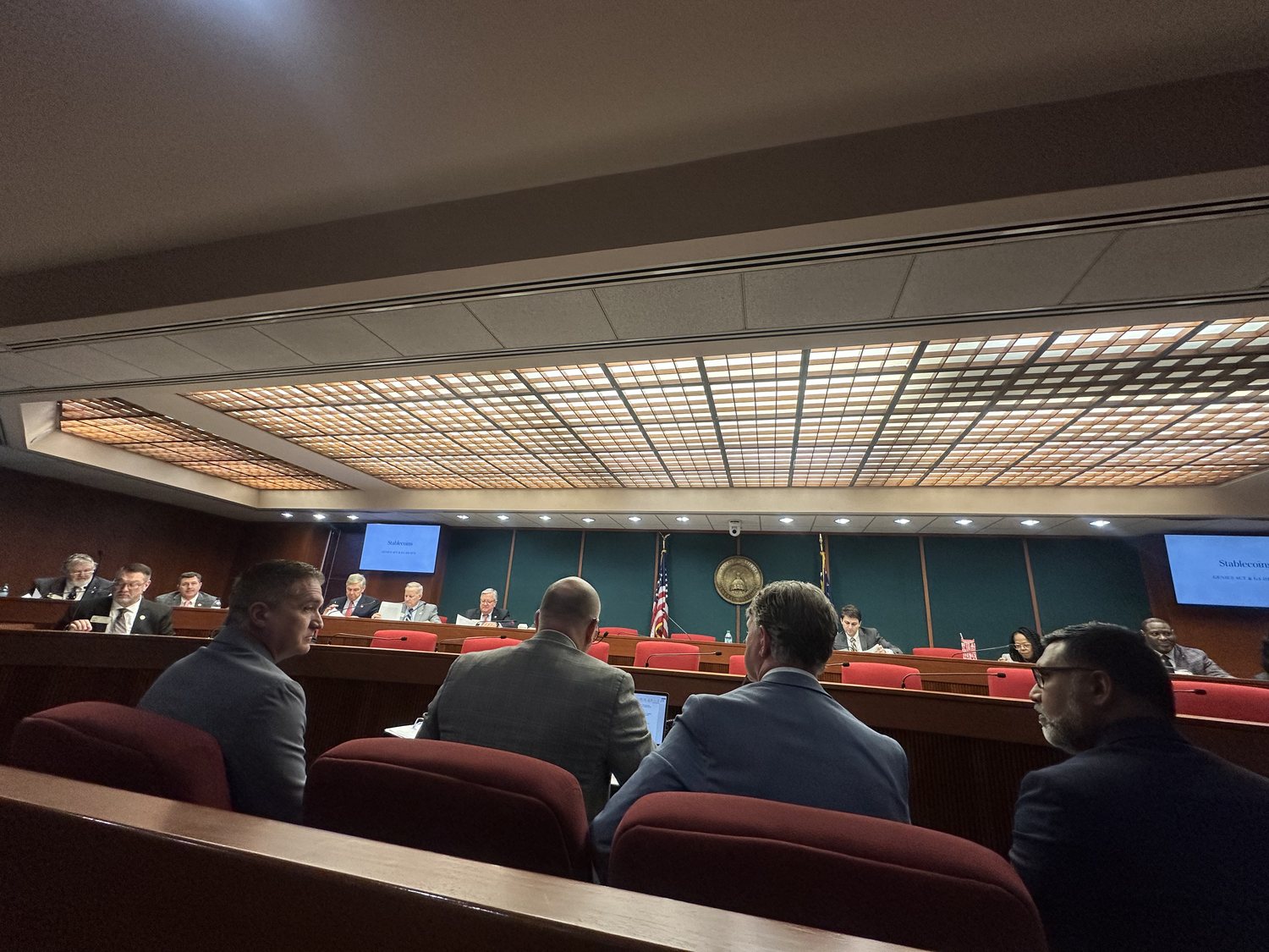Tony Erwin speaking on the Georgia stablecoin bill to the Georgia Senate Banking Committee
